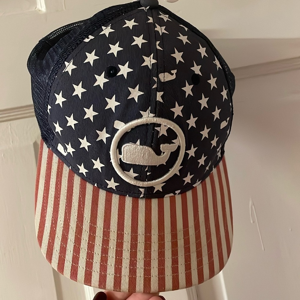 Boys vineyard vines USA whale hat